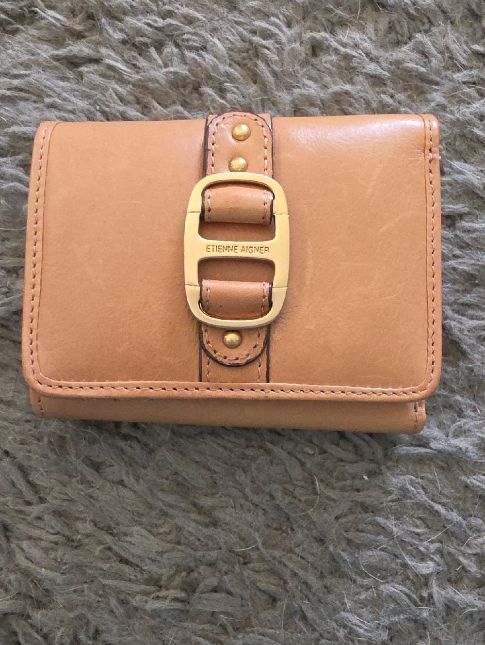 EUC Etienne Aigner Small Tan Wallet